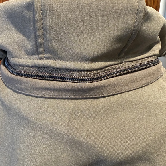 Women’s Jones New York Quilted Removable Hooded Brown Utility Jacket (Size XL) - Picture 6 of 16